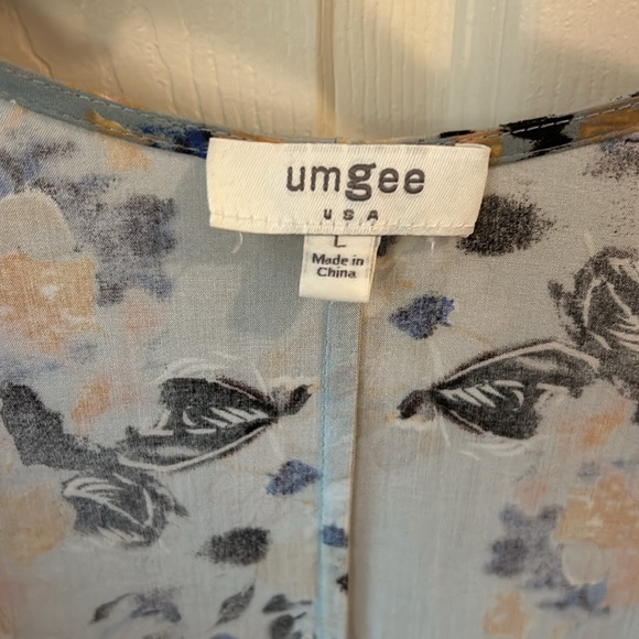 Umgee Multicolored Duster Kimono Size L - Picture 6 of 6